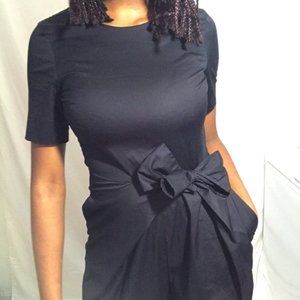 COS black Bow-Tie jumpsuit